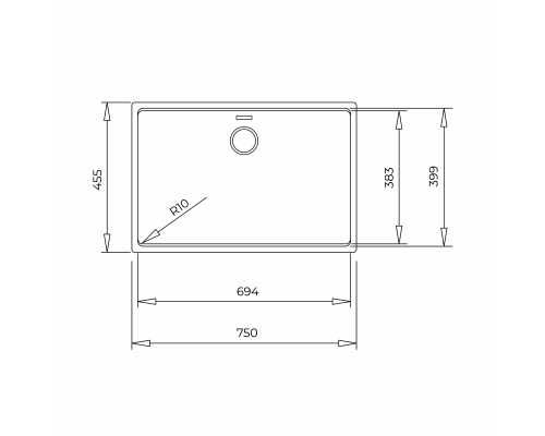 Гранітна мийка Teka Radea R10 70.40 M-TG  115230054