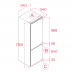 Вбудований холодильник Combi  NoFrost (морозильна камера) Teka RBF 73351 FI WH  113560022