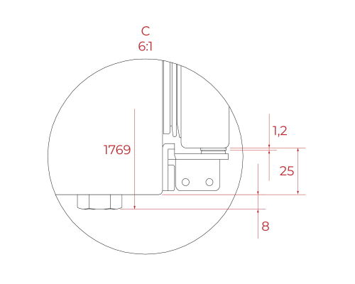 Вбудований холодильник Combi  NoFrost (морозильна камера) Teka RBF 73351 FI WH  113560022