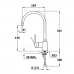 Кухонний змішувач з високим поворотним виливом Teka SP 995 I Inox  55995020I