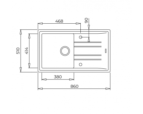 Гранітна мийка Teka Stone 50 B-TG 1B 1D  115330019