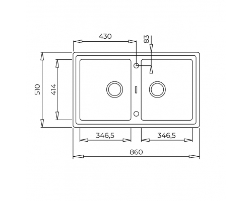 Гранітна мийка Teka Stone 90 B-TG 2B  115260012