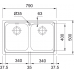 Кухонна  мийка Franke Logica line LLX 620-79 (101.0381.838)