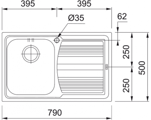 Кухонна  мийка Franke Logica line LLX 611-79 (101.0381.808)