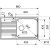 Кухонна  мийка Franke Smart SRL 611-86 XL (101.0456.706) декор