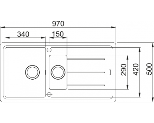 Мийка Franke Basis BFG 651, Фраграніт