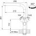 Змішувач Franke Neptune Evo, поворотний невитяжний