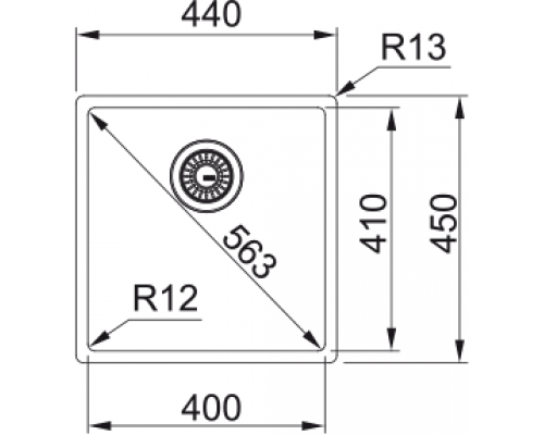 Кухонна  мийка Franke Box BXX 210/110-40 (127.0369.215)