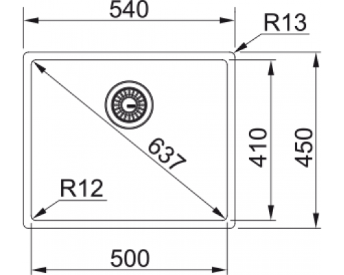 Кухонна  мийка Franke Box BXX 210/110-50 (127.0369.282)