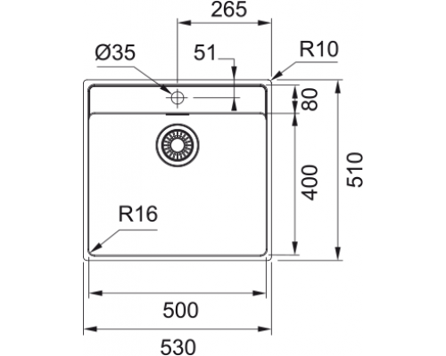 Кухонна мийка Franke Maris MRX 210-50 TL (127.0598.750) полірована