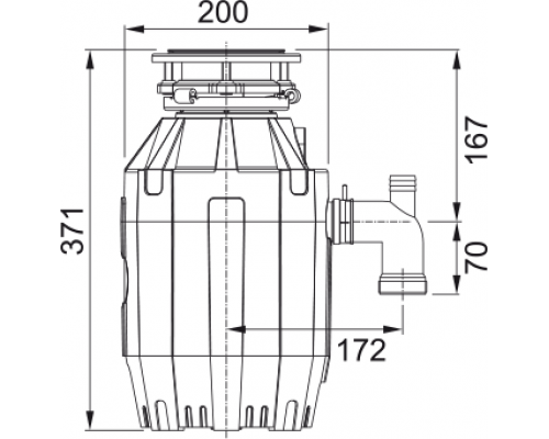 Подрібнювач харчових відходів Franke Turbo Elite TE-75 (134.0535.241)