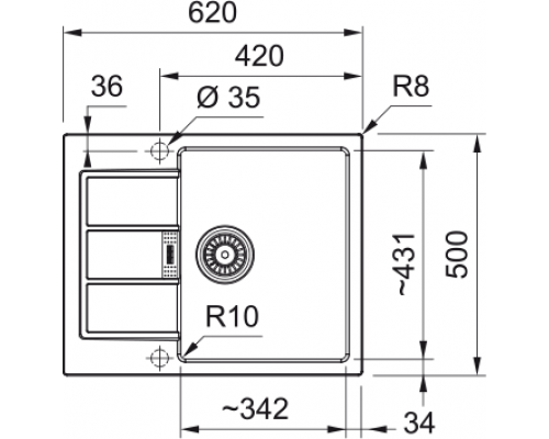 Кухонна  мийка Franke Sirius S2D 611-62 (143.0627.288) чорний