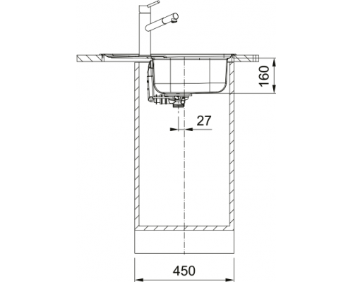 Мийка Franke Spark SKL 611-62, нержавіюча сталь