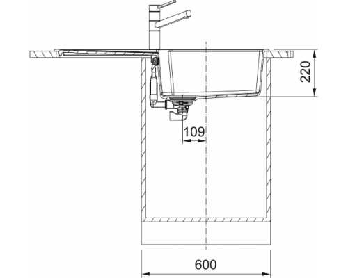 Мийка Franke Urban UBG 611-100 XL, Фраграніт