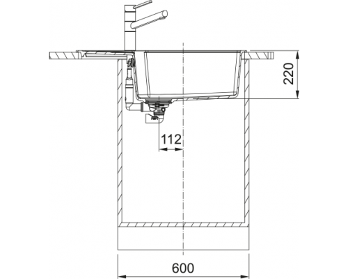 Мийка Franke Urban UBG 611-78 XL, Фраграніт