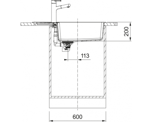 Мийка Franke Centro CNG 611-78 XL, Фраграніт