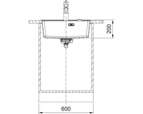 Мийка Franke Maris MRG 610-52 TL, Фраграніт