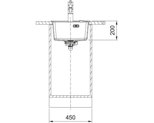 Мийка Franke Maris MRG 610-37 TL, Фраграніт