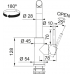 Змішувач Franke Glenda, поворотний невитяжний