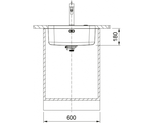 Мийка Franke Smart SRX 110-50, монтаж під стільницю