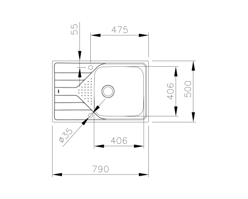 Мийка з нержавіючої сталі Teka Universe 50 1B 1D MAX  115110020