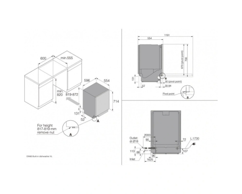 Посудомийна машина ASKO DSD544B
