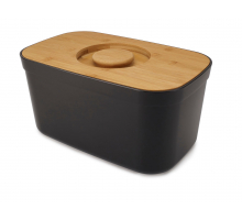 Хлібниця з бамбуковою кришкою Joseph Joseph Bread Bin Black 81103