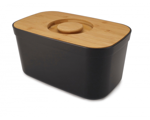 Хлібниця з бамбуковою кришкою Joseph Joseph Bread Bin Black 81103