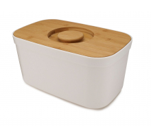 Хлібниця з бамбуковою кришкою Joseph Joseph Bread Bin White 81097