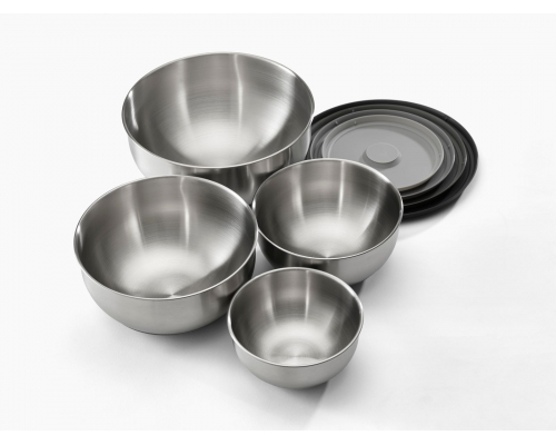 Набір мисок для змішування Joseph Joseph Nest 100 Prep&Store The Maker's Collection Stainless Steel (95025)