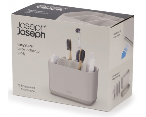 Органайзер для зубних щіток Joseph Joseph EasyStore Ecru Large 70575