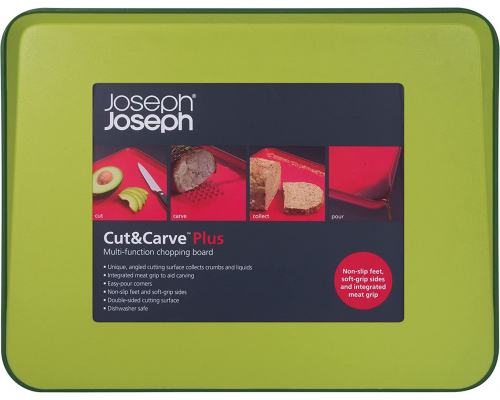 Дошка обробна двостороння Joseph Joseph Cut&Carve Plus Green 60001